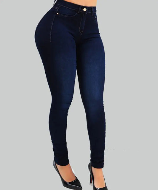 High-Waist Jeans - Slim Stretch